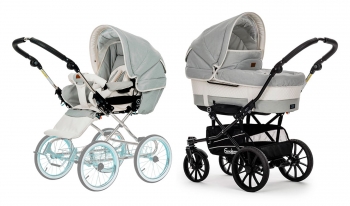 Коляска 2 в 1 Emmaljunga Mondial De Luxe (шасси Duo S Competition) — Pure