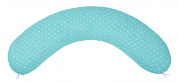 Подушка для беременных Amarobaby 170х25 сердечки — мятный