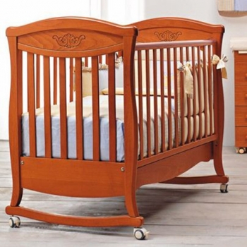 Детская кроватка Bambolina Principessa Classic 125x65 — вишня