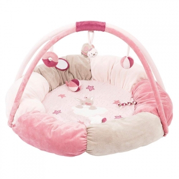 Игровой коврик круглый Nattou — Nina, Jade Lili Кролик, Единорог, Черепашка 987271