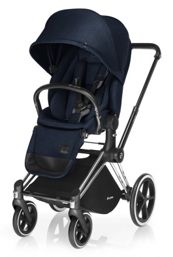 Прогулочная коляска Cybex Priam (шасси Trekking Matt Black) — Midnight Blue