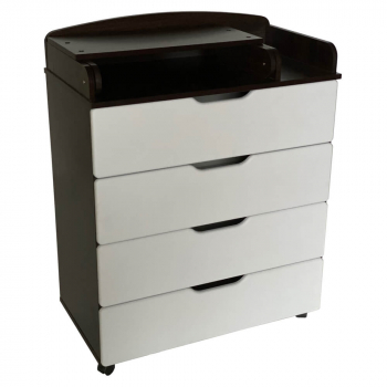 Пеленальный комод КЕДР Victoria Comfort — Венге/Белый