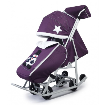 Санки-коляска Pikate Toy — пурпурный