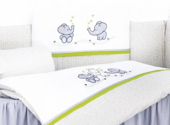 Комплект постельного белья Lepre Funny friends 6 предметов (125*65) — 66 белый