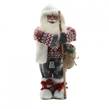 Мягкая игрушка Maxi Toys Дед Мороз — с Посохом в Свитере