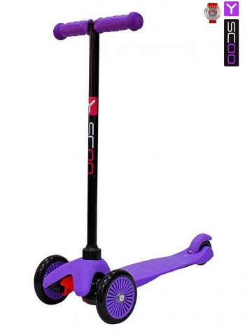Самокат Y-SCOO mini A-5 Simple с цветными колесами — purple