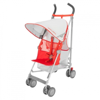 Коляска-трость Maclaren Volo — silver/marmalade