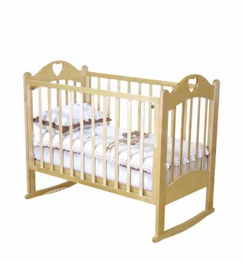 Детская кроватка Красная звезда (Можга) Любаша С 635 (колесо-качалка) — Слоновая кость