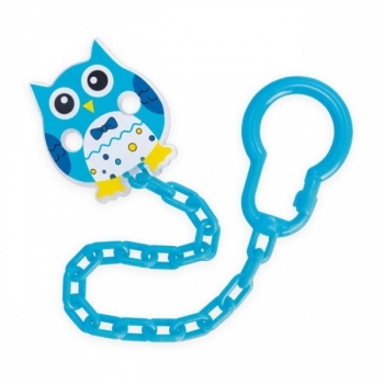 Клипса-держатель для пустышек Canpol "Сова", 0+ мес., арт. 10/876 — синий