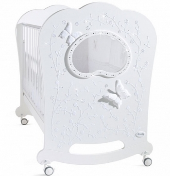 Детская кроватка Feretti OBLO "CHARME" BRILLANTE — Bianco/White