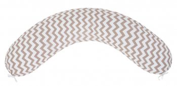 Наволочка к подушке для беременных AmaroBaby 170х25 Зигзаг — Кофе