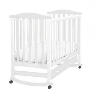 Детская кроватка Кубаньлесстрой Лютик АБ 15.1 — Белый