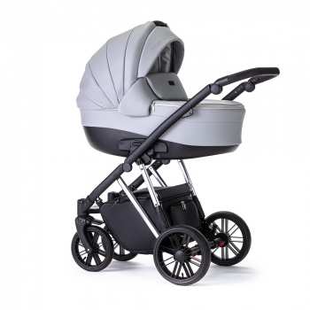 Коляска 3 в 1 DeLorean Premium — Gray Crystal