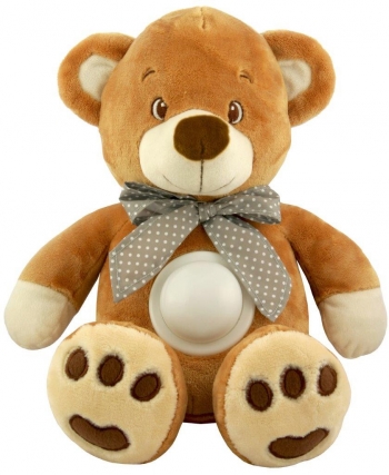 Игрушка Baby Mix Мишка с музыкой и ночником — Коричневый