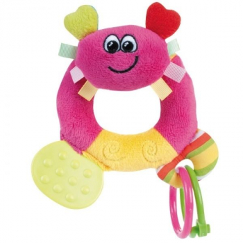 Мягкая погремушка с прорезывателем Canpol Цветной океан арт. 68/015, 0м+ — краб