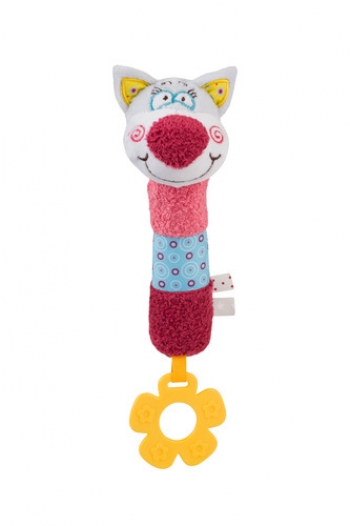 Игрушка пищалка BabyOno — котик Oliver