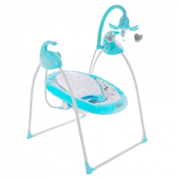 Электрокачели Pituso Carino — GREEN/Бирюза МИШКИ