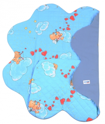 Конверт для новорожденного Ramili Light Denim Style (прорези для ремней) — Blue