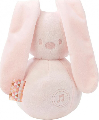 Мягкая музыкальная игрушка Nattou Soft Toy Lapidou Кролик — light pink 878784