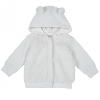 Толстовка Chicco для девочек, с ушками, цвет белый