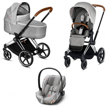 Коляска 3 в 1 Cybex Priam III Koi (Cloud Z i-Size) — Chrome