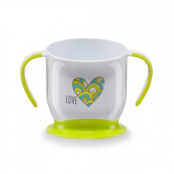 Кружка на присоске Happy Baby — Lime