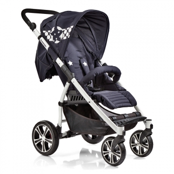 Прогулочная коляска Gesslein S4 Air+ — STARS Звезды/темно-синий