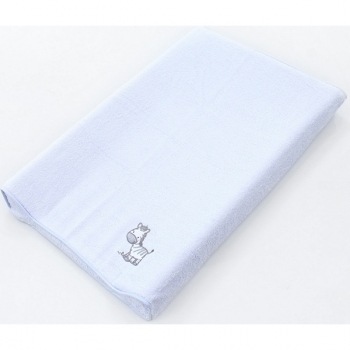 Простынь Ceba Baby на резинке на пеленальный матрасик 50x80 см — Zebra blue