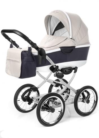 Коляска для новорожденных Esspero Classic Alu (шасси Grey) — Beige