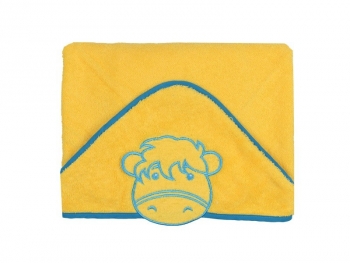 Полотенце BabyOno Happy (76*76 см) — Желтый