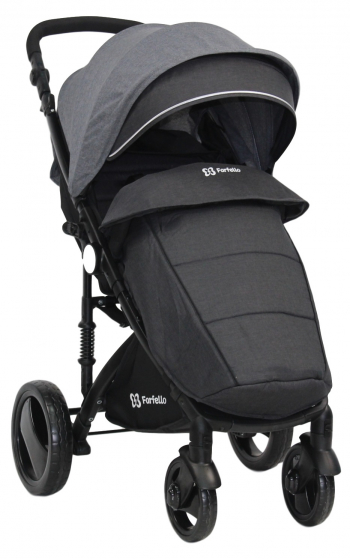 Прогулочная коляска Farfello Bino Angel Plus — Cерый