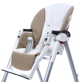 Сменный чехол сидения Esspero Sport к стульчику для кормления Peg-Perego Diner  — Beige/White