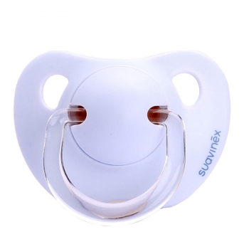 Пустышка Suavinex "SCOTTISH" от 0 до 6мес. анатомическая, силикон — Голубой