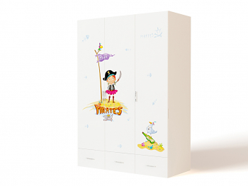 Шкаф 3х дверный ABC-KING PIRATES — Дуб