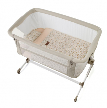 Кровать приставная Jane с комплектом постельного белья Baby Side — Pale