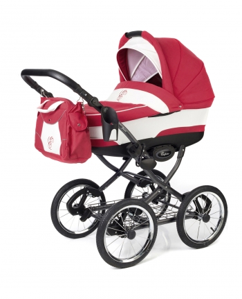 Коляска для новорожденных Esspero Classic (шасси Graphite) — Red Lux