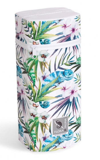 Сумка-термос Ceba Baby Jumbo Flora Fauna — Camaleon Blanco W-005-099-542