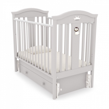 Детская кроватка Gandilyan (Гандылян) Даниэль маятник — Белая ночь