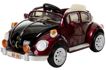 Электромобиль Farfello Volkswagen Beetle JE158 — красное вино пластик