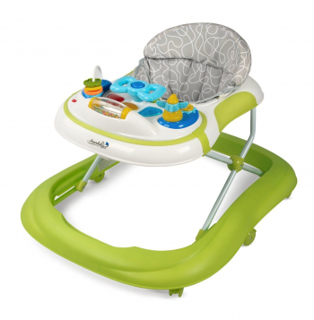 Ходунки детские с электронной игровой панелью AmaroBaby Strolling Baby — Green