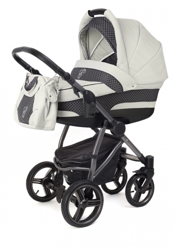 Коляска для новорожденных Esspero Newborn Lux (шасси Graphite) — Grey Carbon