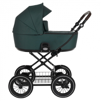 Коляска для новорожденных Roan Bass Next Classic, d12 — Emerald Mood/руч.Черный