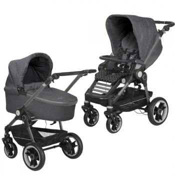 Коляска 2 в 1 Teutonia BeYou V4 Elite (шасси Graphite) — 6040-6040-6160 Marble-Twinkle