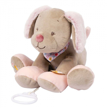Игрушка мягкая Nattou Musical Soft toy Iris & Lali — Собачка музыкальная 631068