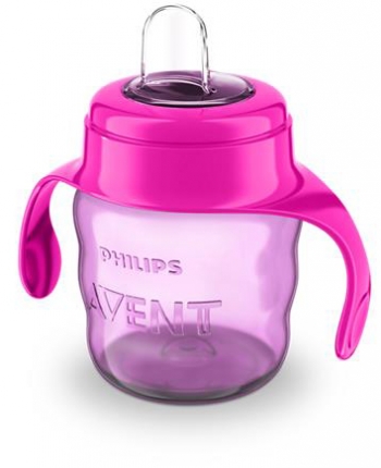Чашка-поильник Avent 200мл 6мес+ серия Comfort — розовый SCF551/03
