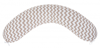 Подушка для беременных Amarobaby 170х25 зиг-заг — кофе