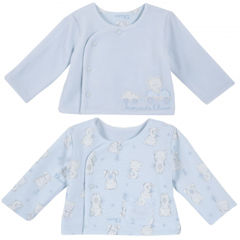 Распашонка Chicco для мальчиков и девочек, цвет голубой