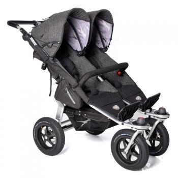Прогулочная коляска для двойни TFK Twin Adventure 2019 — Premium Anthrazit T-TWA-19-P-411