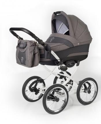 Коляска для новорожденных Esspero Classic (шасси White) — Carbon