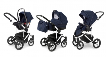 Коляска 3 в 1 Esspero Magic Pro (шасси White) — Mar Carbon